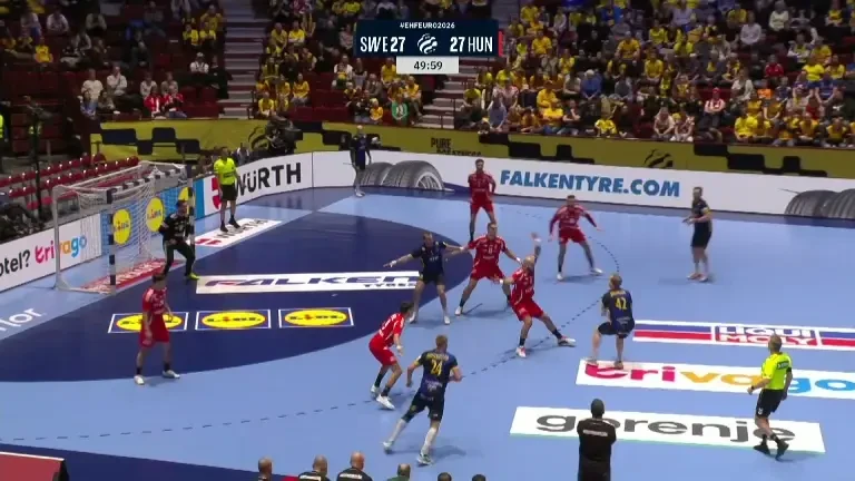 Ungaria - Suedia 32-32 la Europeanul de handbal masculin | VIDEO (27 ianuarie 2026)